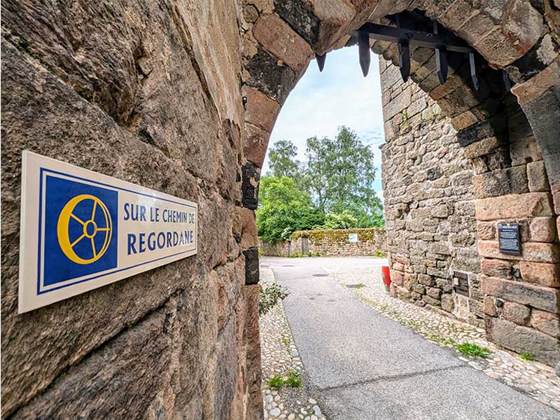 Chemin de la Regordane à Pradelles en Haute-Loire, Auvergne