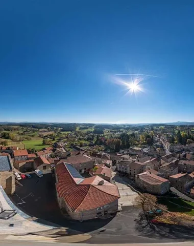 360° - Vue depuis l'église de Lapte