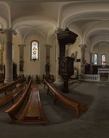 La Haute-Loire en 360 - Eglise du Mas de Tence